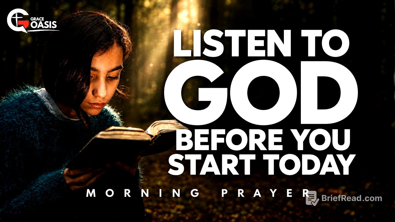 Be Still and Listen to God Before You Start Today | Morning Prayer