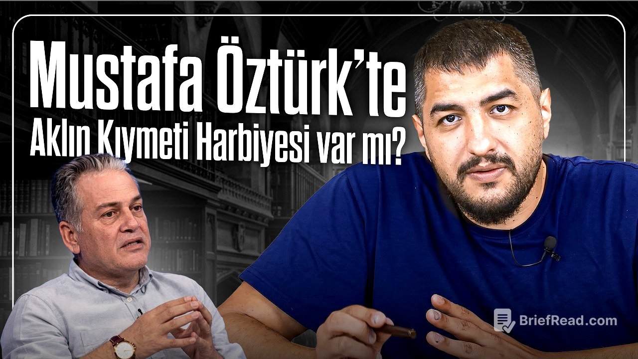 Mustafa Öztürk’te Aklın Kıymeti Harbiyesi var mı?