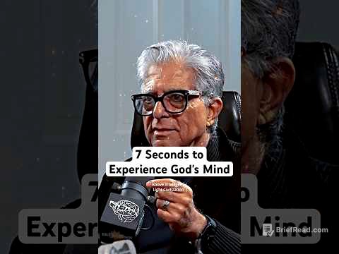 7 Seconds to Experience God's Mind | Deepak Chopra #spiritualawakening #god #present #divine #shorts