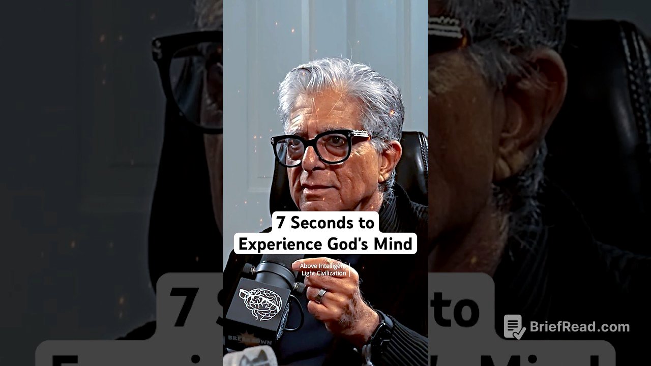 7 Seconds to Experience God's Mind | Deepak Chopra #spiritualawakening #god #present #divine #shorts