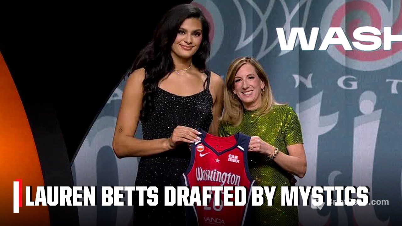 Washington Mystics select Lauren Betts with 4th pick | 2026 WNBA Draft