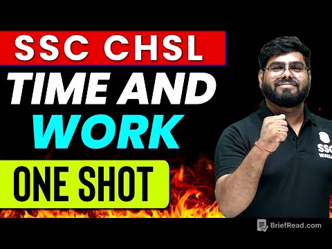 Time and Work | Maths | Zero To Hero | FOR SSC CHSL