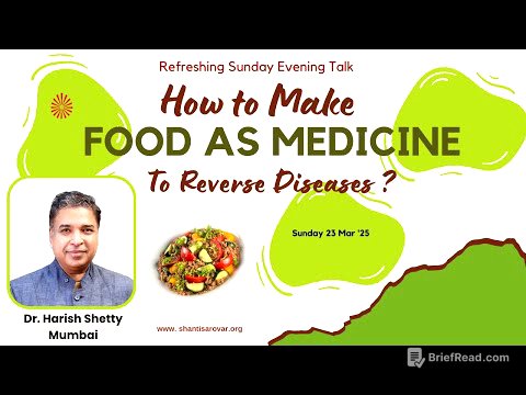 How to Make Food as Medicine, to reverse Diseases? | Dr Harish Shettty | Sun. Eve. Talk