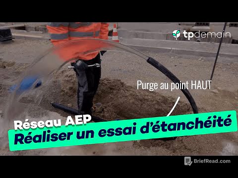 Réaliser un essai d'étanchéité sur une conduite AEP en PEHD