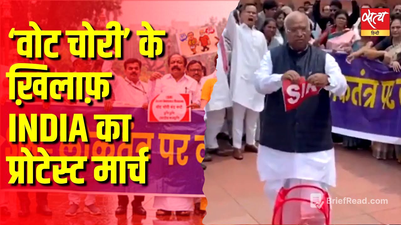 SIR’s Fight Moves from Parliament to Streets | INDIA Bloc Protest in Delhi