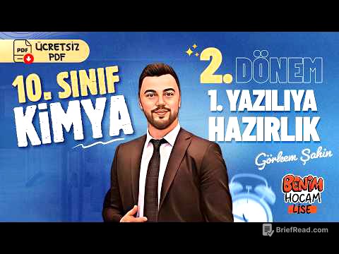 10.Sınıf - Kimya - 2.Dönem - 1.Yazılıya Hazırlık - Görkem ŞAHİN - 2026 (Ücretsiz PDF)