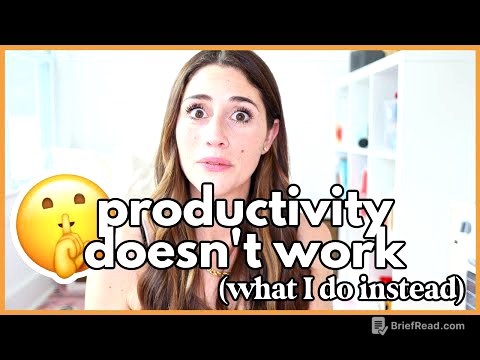 Productivity is Making You Miserable