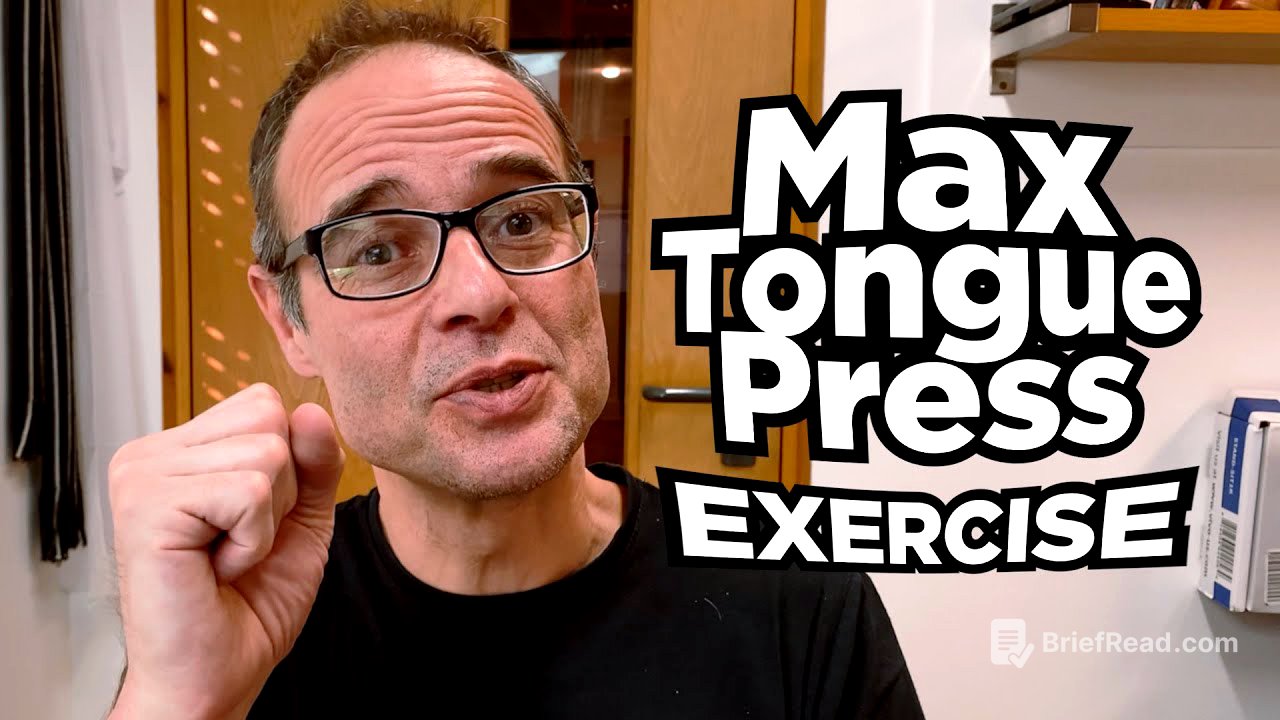 Mike Mew's Max Tongue Press Exercise