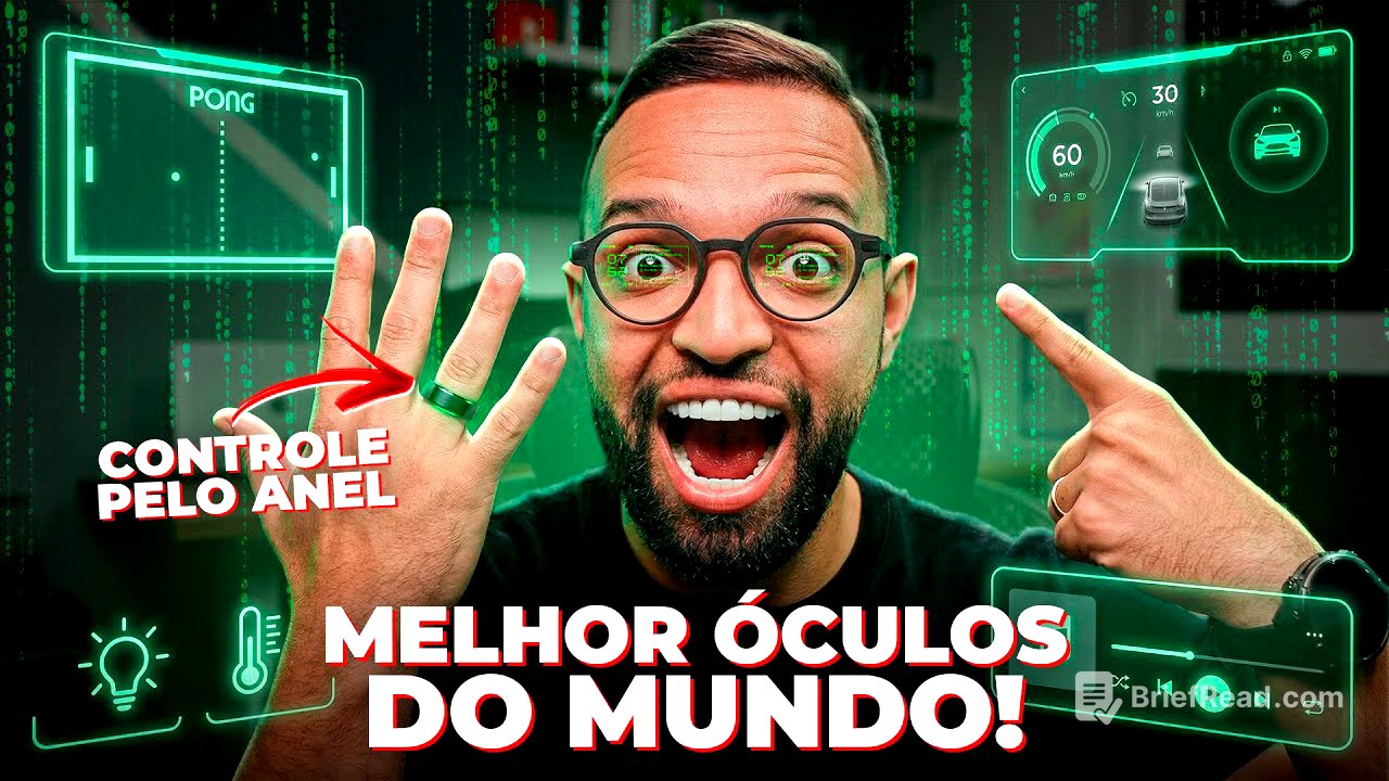 Esse é o MELHOR ÓCULOS do MUNDO! (Tela Invisível, ChatGPT, Tradução, IA e muito mais!)