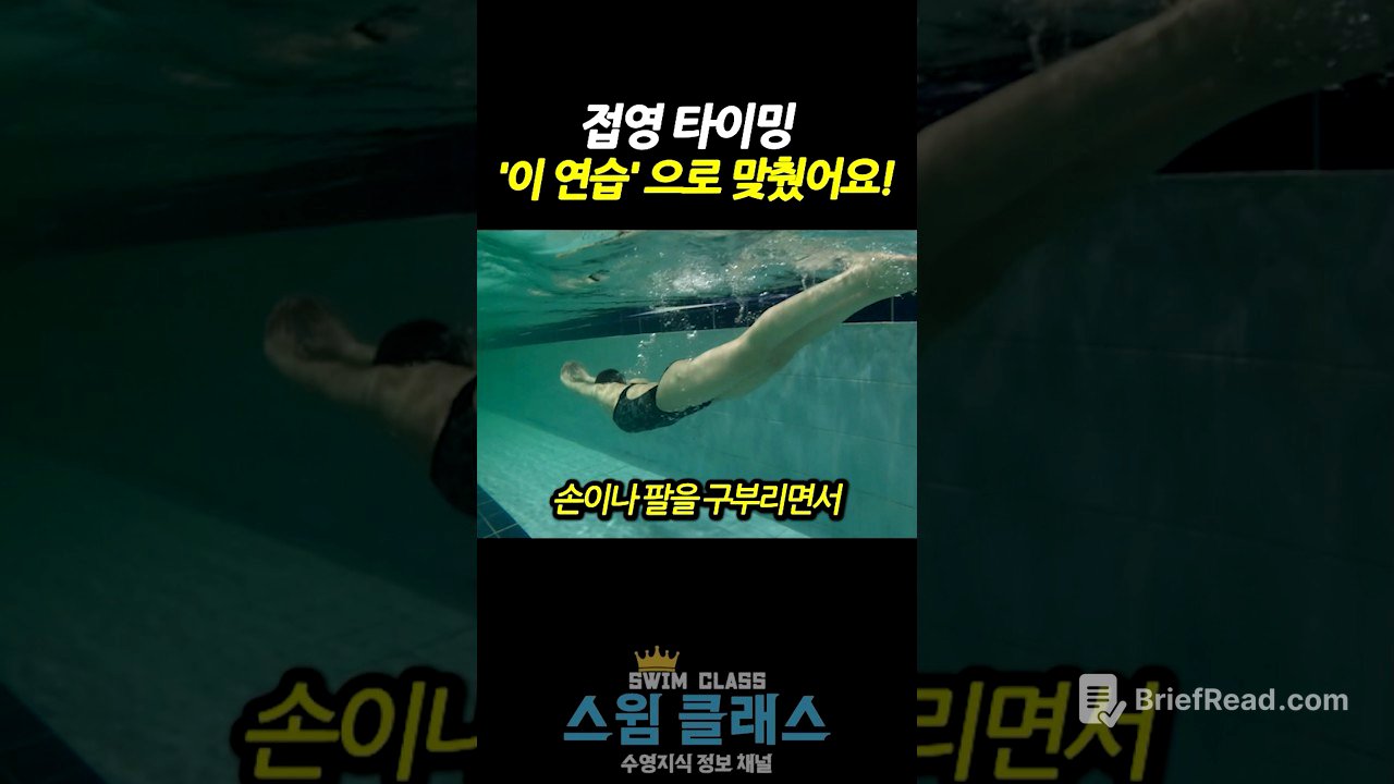 접영 타이밍 맞추고 싶다면 ‘이 연습’부터 하세요! #swimming #접영 #수영초보