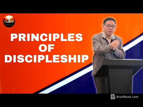 PRINCIPLES OF DISCIPLESHIP \\ REV. DR. JESSIE YU | TCMF - ILOILO