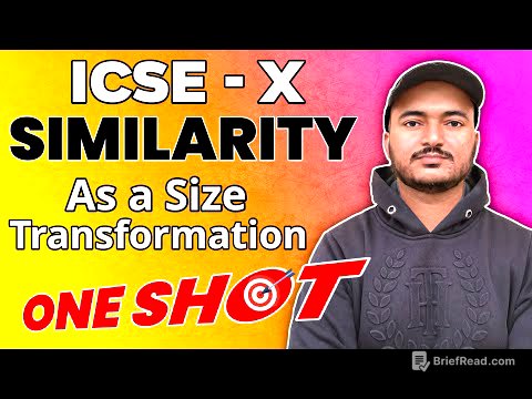 Similarity ( As a size Transformation) | Class 10th Math Chapter 15  | R.S.Aggarwal Math | ICSE MATH
