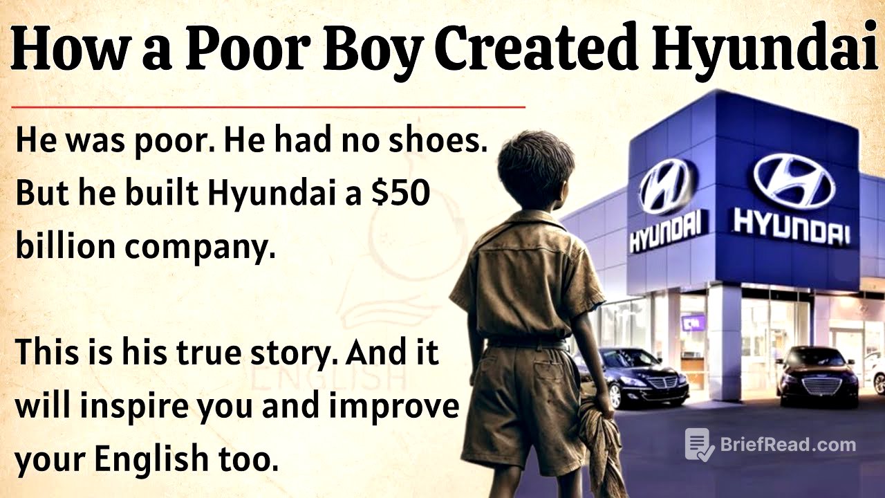 How a Poor Boy Created Hyundai || Learn English Through Story Level 2 🔥 || Listening Practice ✅️