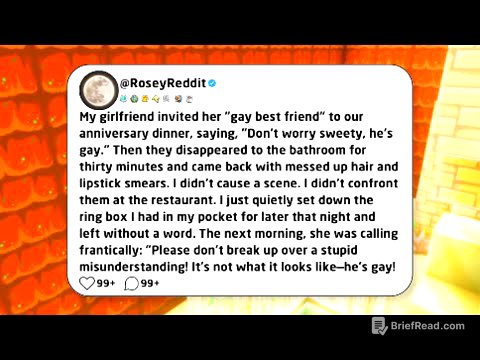 My girlfriend invited her "gay best friend" to our anniversary dinner, saying...
