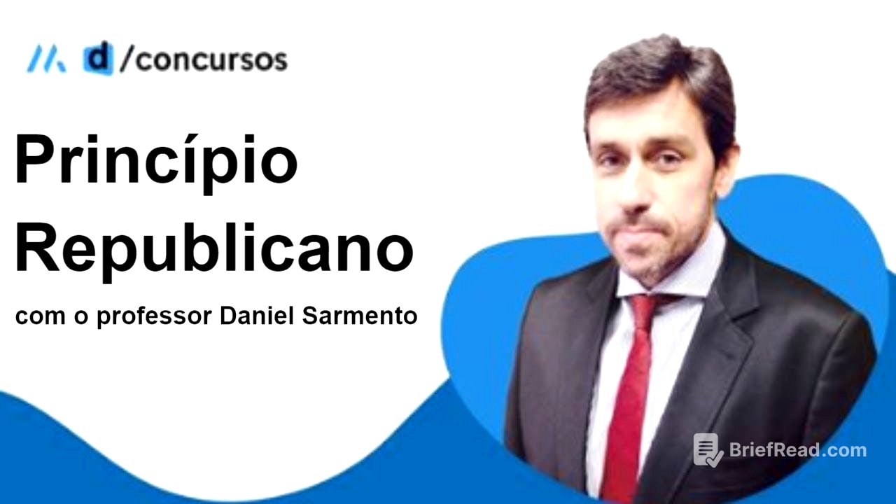 PRINCÍPIO REPUBLICANO | DANIEL SARMENTO | DESCOMPLICA CONCURSOS