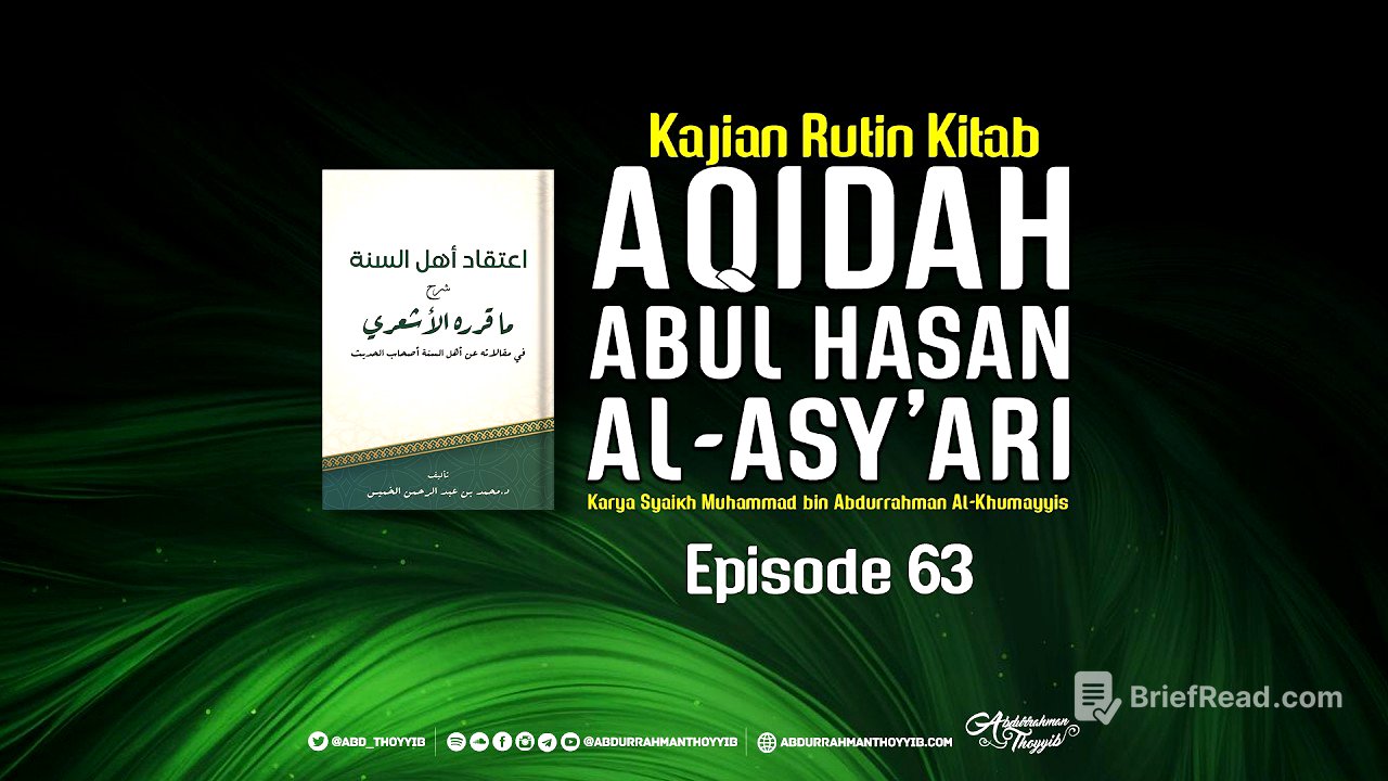 Aqidah Abul Hasan Al-Asy'ari (Eps. 63) : Karomah para Wali Allah
