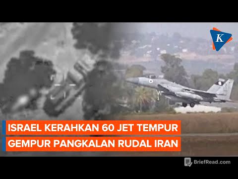 Israel Luncurkan 60 Jet Tempur, Klaim Hancurkan Pangkalan Rudal Iran