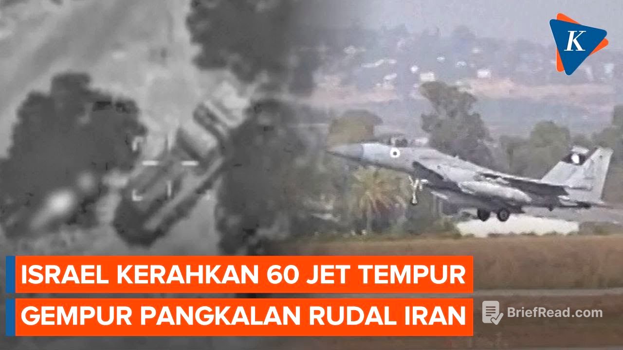 Israel Luncurkan 60 Jet Tempur, Klaim Hancurkan Pangkalan Rudal Iran