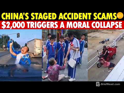 China’s Staged Accident Scams Explode: $2,000 Triggers Moral Collapse, No One Dares To Help