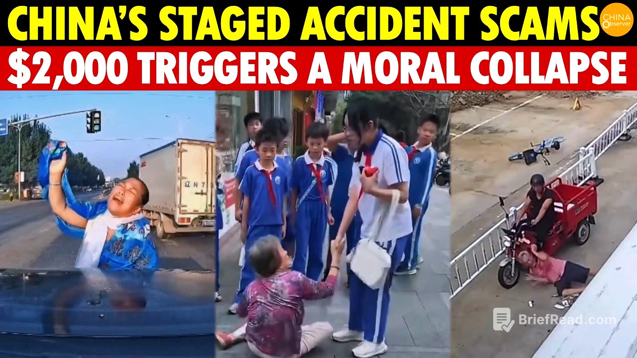 China’s Staged Accident Scams Explode: $2,000 Triggers Moral Collapse, No One Dares To Help