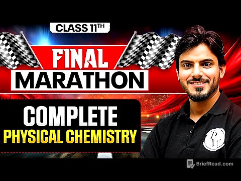 Complete Class 11th PHYSICAL CHEMISTRY in One Shot ! 🔥 ALL Chapters Covered! FINAL EXAM MARATHON ⚡