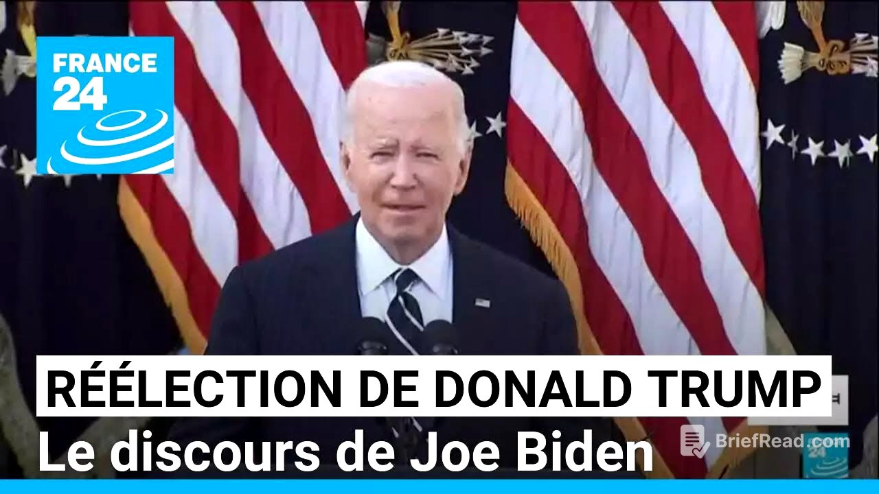 Réélection de Donald Trump : le discours de Joe Biden • FRANCE 24