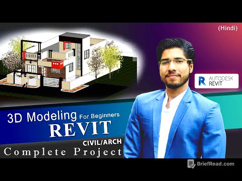 Complete Revit in 2 Hours |AUTODESK Revit Tutorial for Beginners | Complete Project With RENDERING
