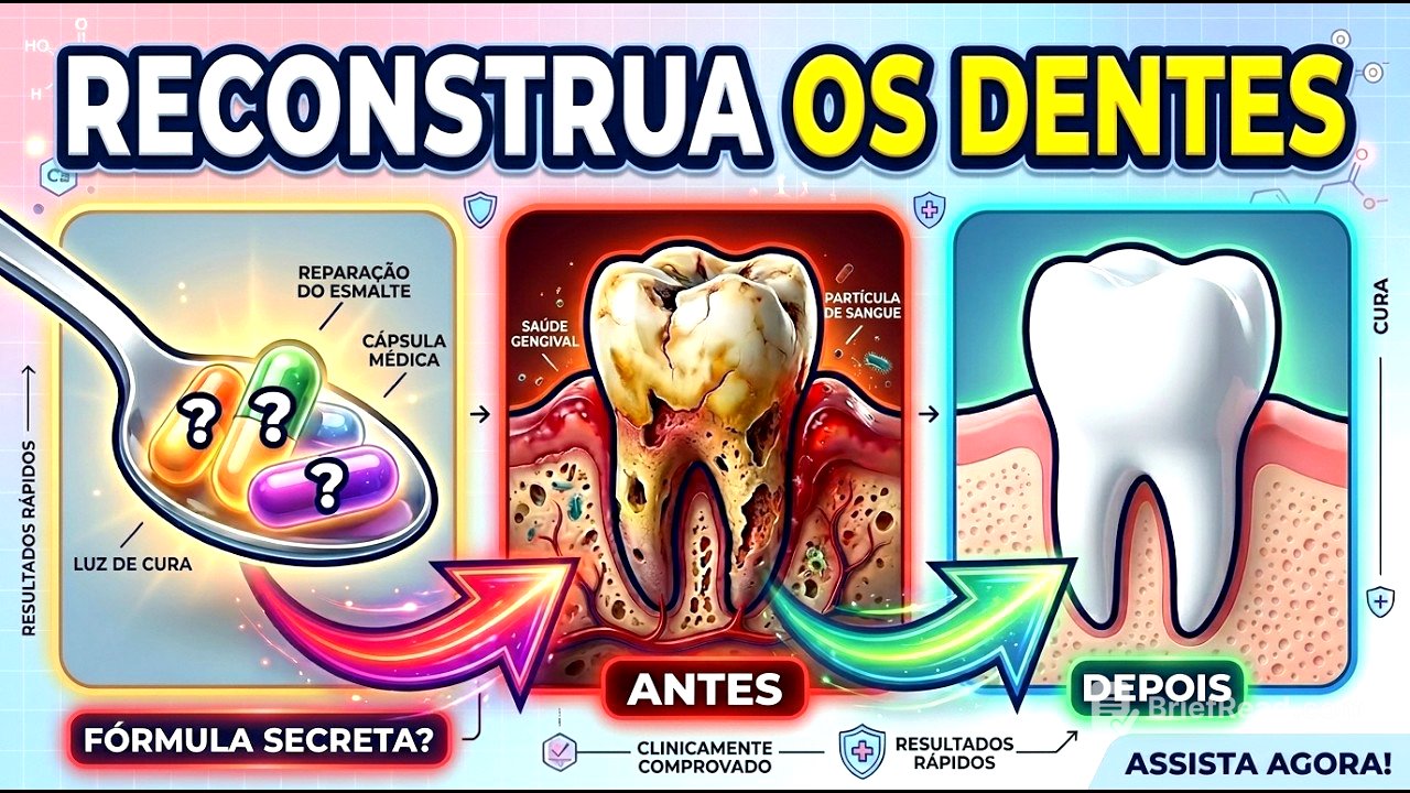 Pare de escovar com força! ESTE hábito de 14 centavos RECONSTRÓI dentes e gengivas
