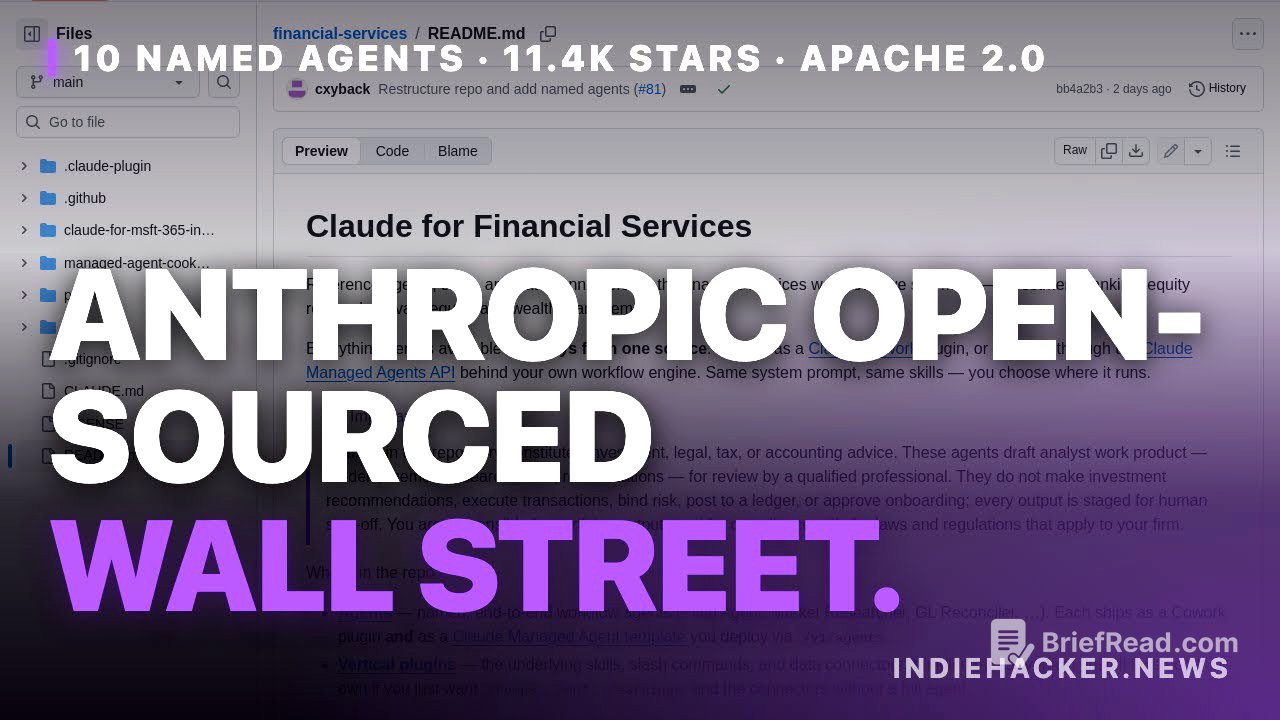 Anthropic just open-sourced Wall Street (11.4k stars)