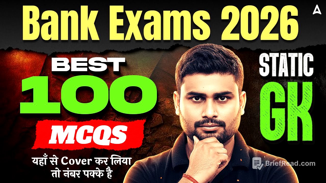 Bank Exams 2026 Static GK | Top 100 Static GK Questions | By Vaibhav Sir