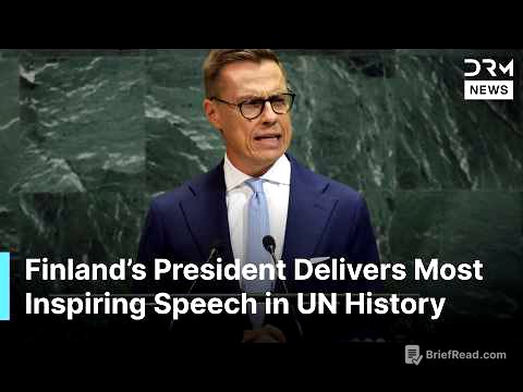 Finland’s President Delivers Most Inspiring, Powerful UN Speech Yet on Multipolar World Order | AC1G