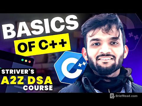 C++ Basics in One Shot - Strivers A2Z DSA Course - L1
