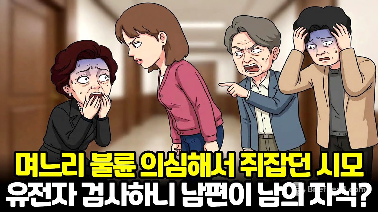 며느리 불륜 의심해서 쥐잡던 시모! 유전자 검사하니 남편이 남의 자식?
