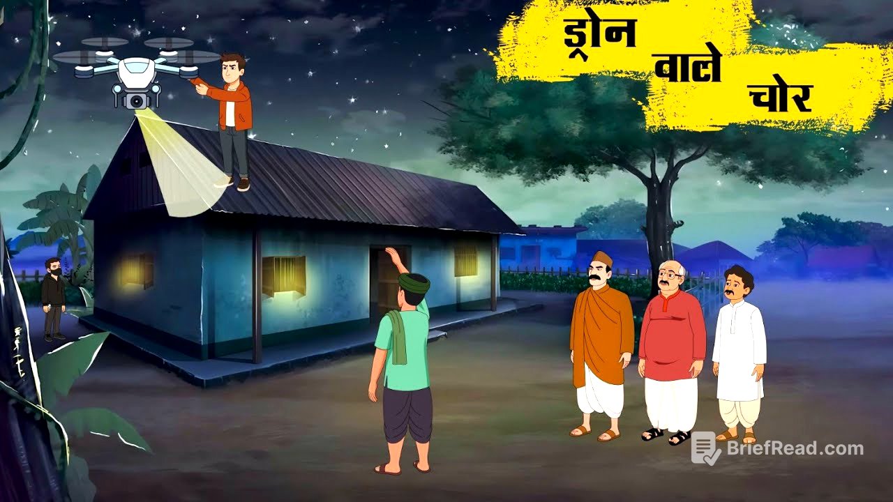ड्रोन वाले चोर | Drone Thief |  Moral Stories | Hindi Stories | Cartoon Video | Hindi Kahaniya