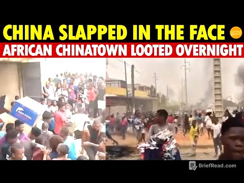China Slapped in the Face: African Chinatown Vandalized and Looted Overnight, Less Than a Year Old