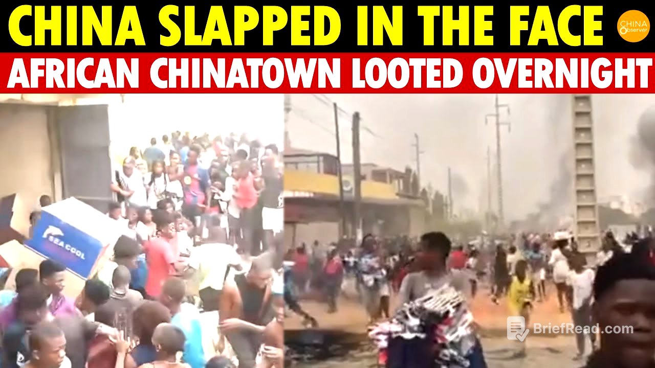 China Slapped in the Face: African Chinatown Vandalized and Looted Overnight, Less Than a Year Old
