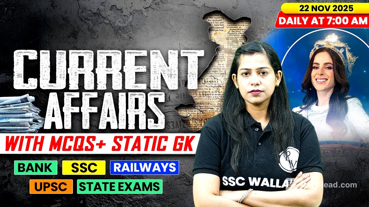 Current Affairs Today | 22 November Current Affairs 2025 | Daily Current Affairs | By Krati Mam