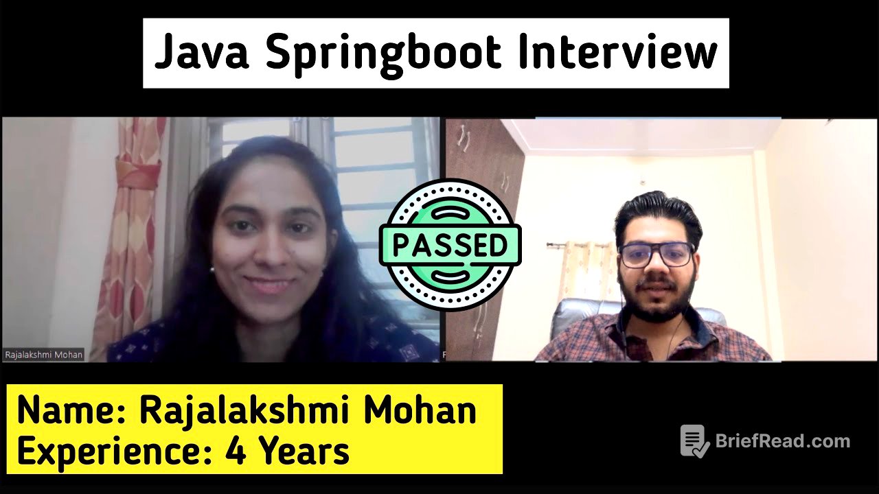 Java Spring Boot 4 Years Experience Interview