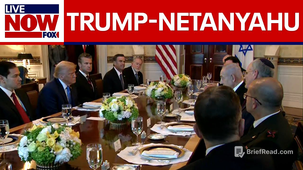 FULL REMARKS: Trump meets Netanyahu at the White House amid ceasefire push