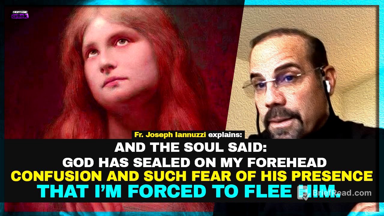 When this soul in purgatory hid and ran away from Jesus. Here's why.  Fr. Joseph Iannuzzi explains.