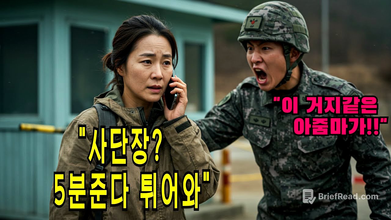 특전사 조카 면회갔다가 무시당한 허름한 옷의 아줌마, 알고보니 투스타 곧 부대 전체를 전부 뒤집어놓는데...