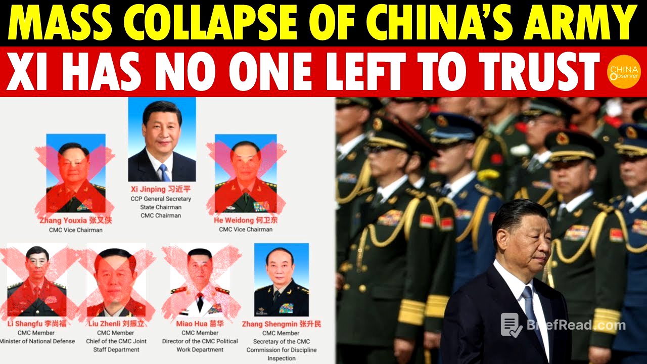5 Out of 7 Military Commission Members Purged, Army Hollowed, Xi Has No One Left to Trust