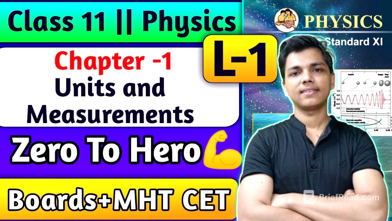 Ch-1 L-1 Units and Measurements Physics Class 11th By New Indian Era What is Physics? #newindianera