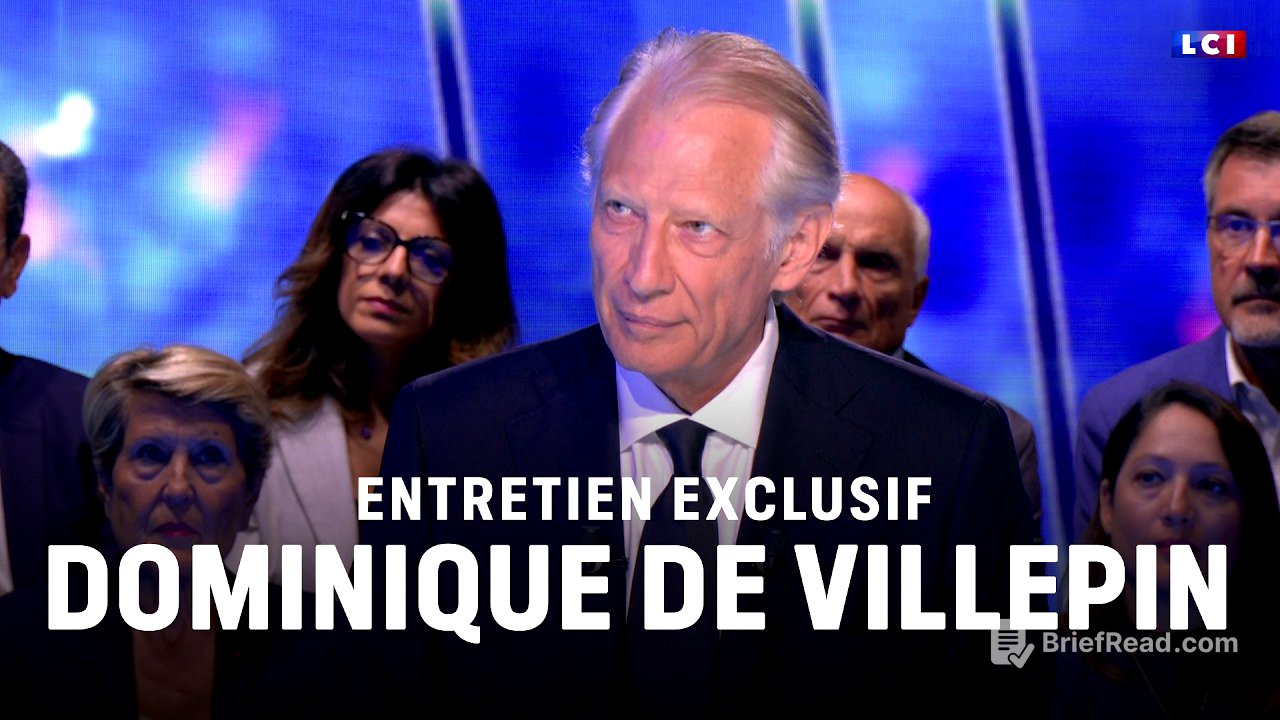 Objectif 2027 : Dominique de Villepin invité de LCI