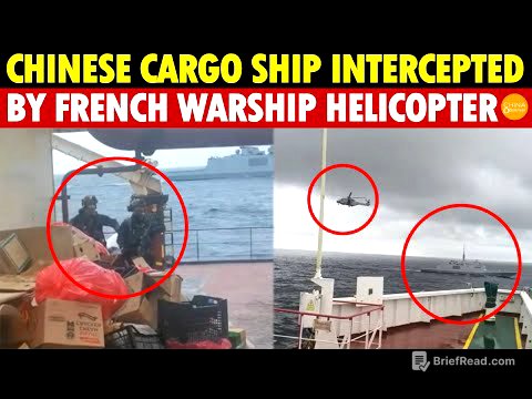 BREAKING! France Has Had Enough, Chinese Cargo Ship Intercepted by French Warship Helicopter