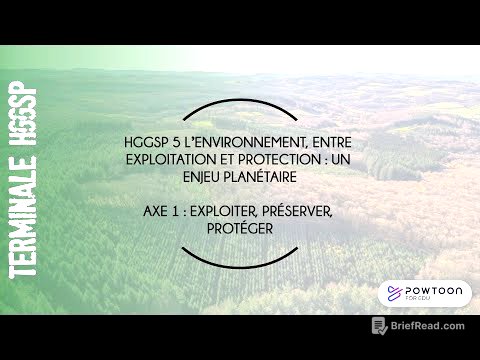 TERMINALE HGGSP : Exploiter, préserver, protéger.