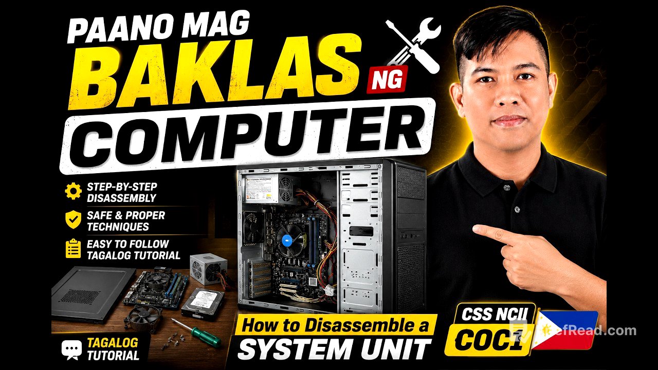 Disassembling and Assembling a Computer System | PAANO MAG BAKLAS NG COMPUTER STEP BY STEP TUTORIAL