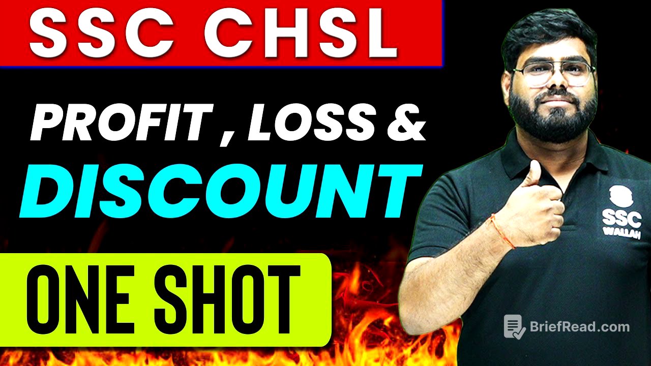 Profit, Loss and Discount | Zero To Hero | FOR SSC CHSL