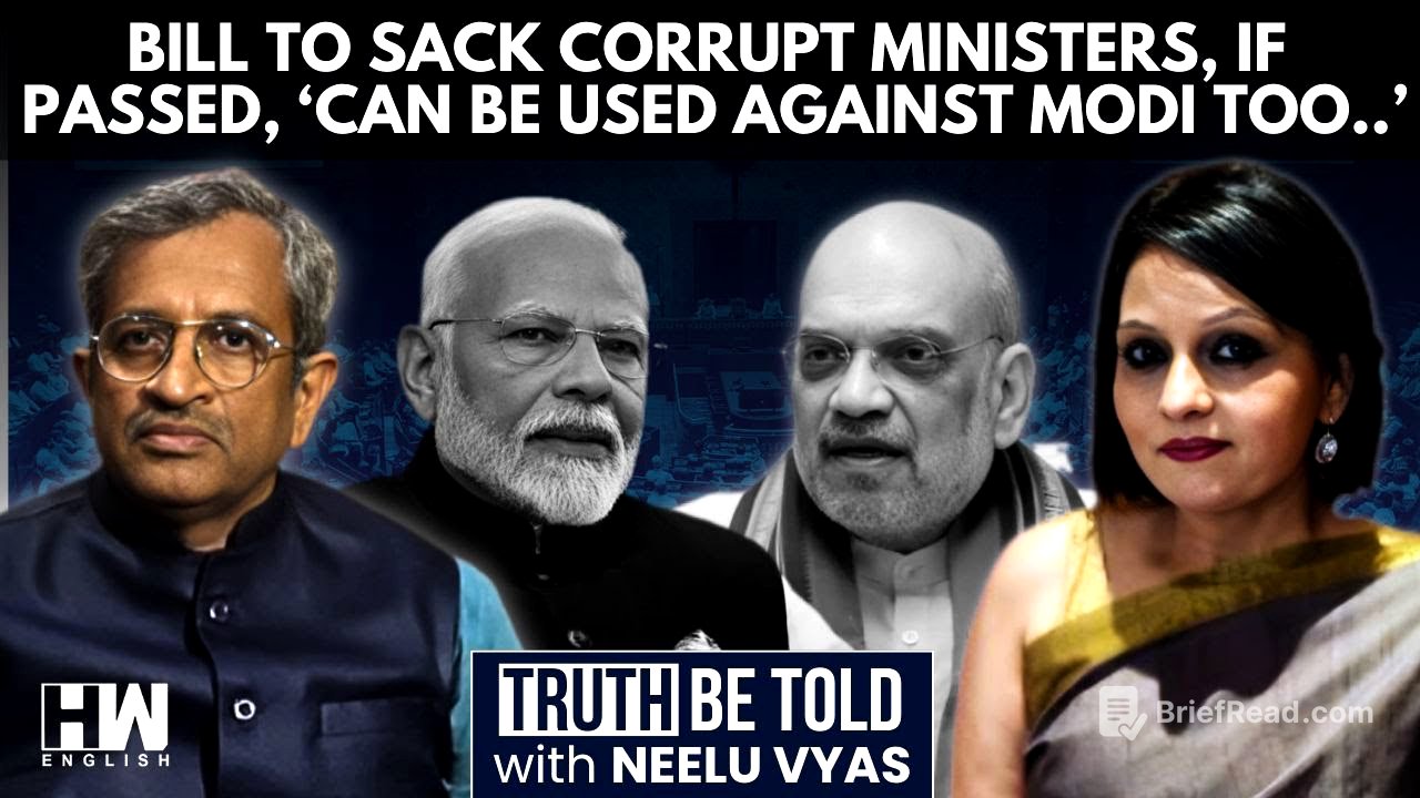 Is Modi Govt's Bill On Sacking Corrupt Ministers Unconstitutional? Sanjay Hegde Answers | Neelu Vyas