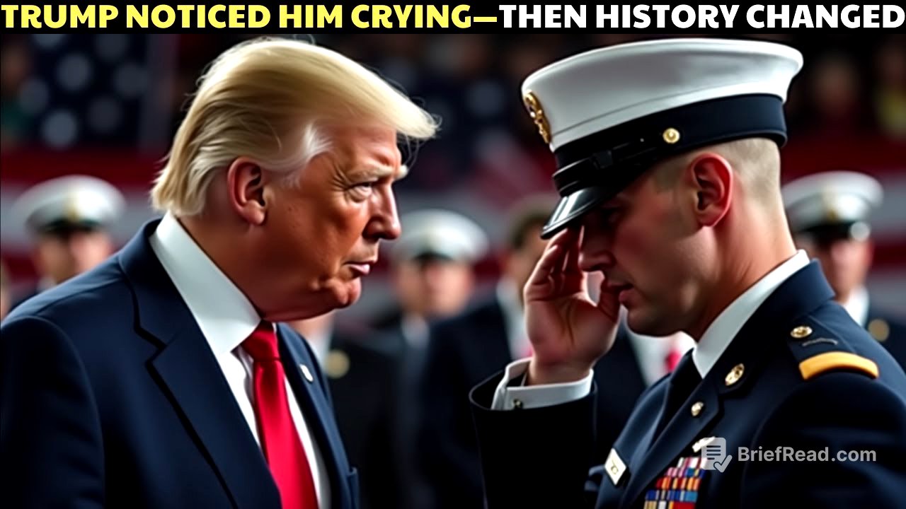 Trump Spots a Man in Uniform Crying – What He Says Isn’t in the Script